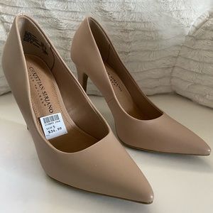 NWT Christian Siriano Nude Pump Heels